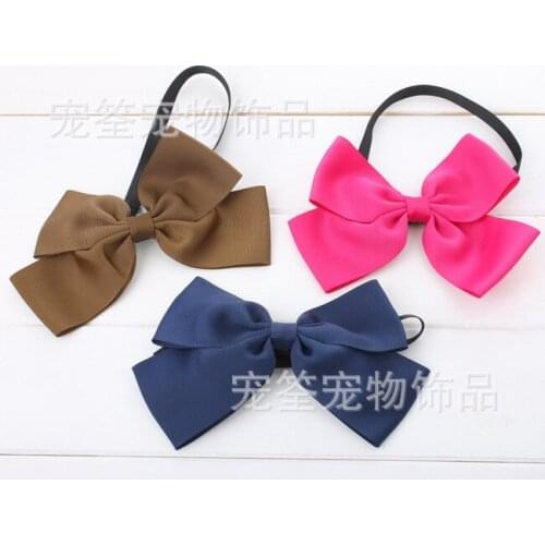 Pet accessories Dog TiePet Bow Collar dog cat handmade large bow tie collar Pet grooming 30pcs
