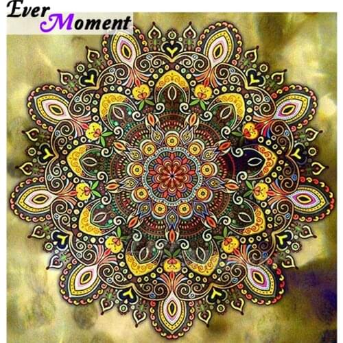 Ever Moment Diamond Painting Mandala Picture Of Rhinestone 5D DIY Mosaic Full Square Drill Diamond Embroidery Home ASF1600