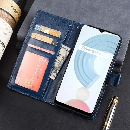 Flip Wallet Case For Realme C21 Leather Cover For Realme C25 Phone Case Funda Capa Coque