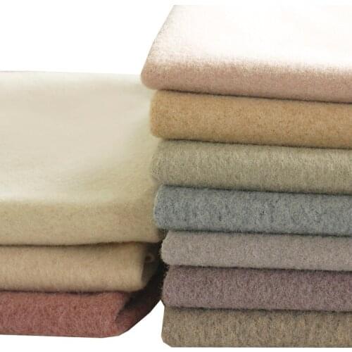Two-color Thickened Imitation Wool Wholesale Fabric Double Sided Brushed Cashmere Woolen Clothing Fabric