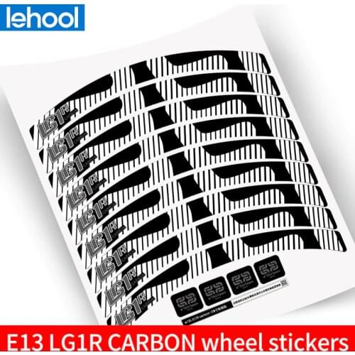 E13 Mountain Bike wheel set stickers E13 LG1R CARBON stickers bicycle wheel decals for two wheel stickers