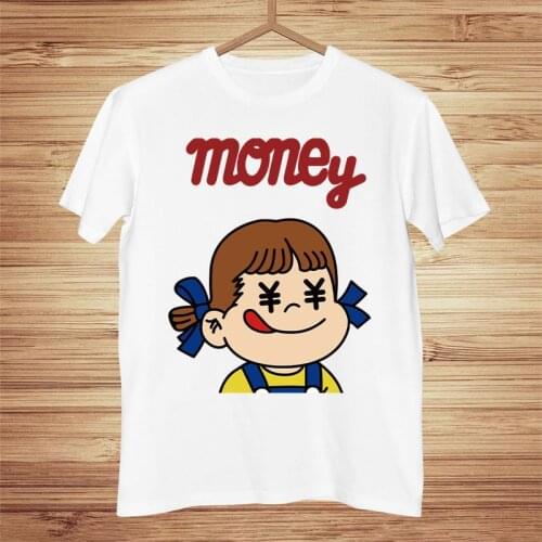 Peko Chan T Shirt fujiya Japanese Milky Candy Food cute kawaii anime Men Women sizes Hand Screenprinted Tops