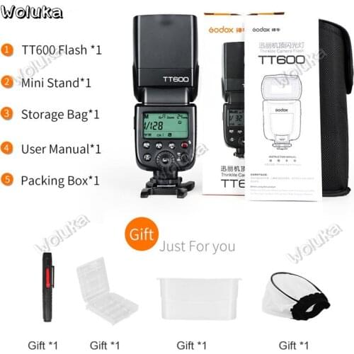 Godox TT600 2.4G Wireless GN60 Master/Slave Camera Flash Speedlite for C/N/ S/ P/O/ F Camera NO00DG T03