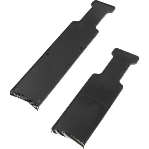 Premium 2Pcs Black Salon Barber Hair Coloring Tool Hairdressing Dyeing Board