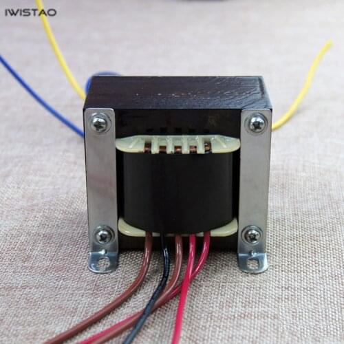 IWISTAO Power Transformer EI 100W for Tube Amplifier Output Voltage 0-115V-230V/200MA 6.3V/3.5AHIFI Audio DIY