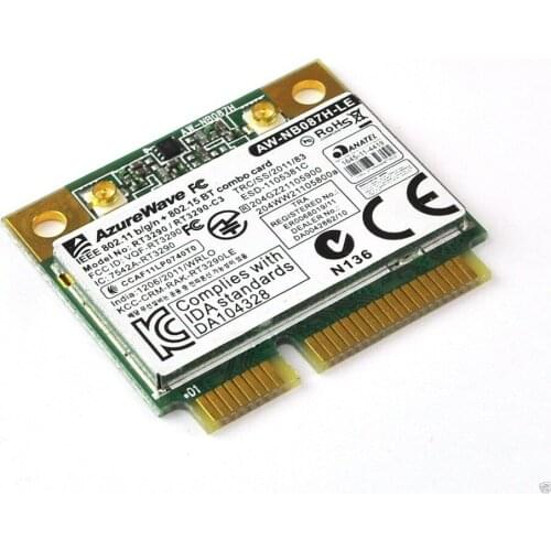 Card for Azurewave Mini PCI-E 802.11b/g/n + 802.15BT Wireless WiFi Card AW-NB087H RT3290