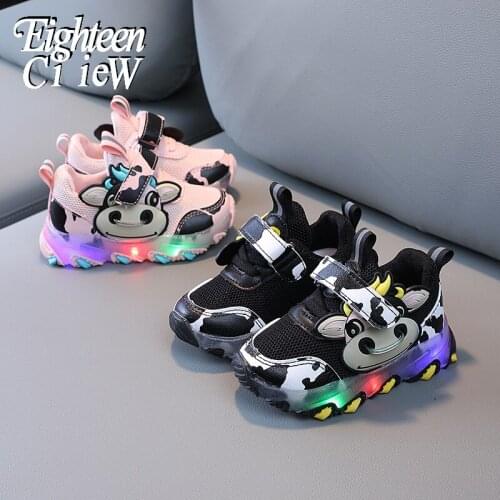 2021 New Glowing Sneakers Children Shoes with Sole Enfant Led Light Luminous Sneakers for Girls Shoes Kids Led Shoes Size 21-30