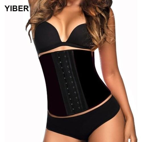 Latex Waist Trainer Slimming Corset Belly Slim Belt Body Shaper Modeling Strap Steel Boned Waist Cincher Slimming Latex Corset