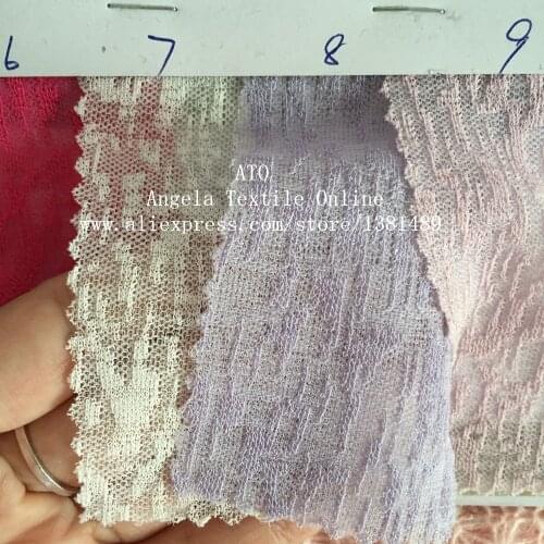 Soft Textured Jacquard Fabrics DIY Patchwork Dolls Clothes Fashion Garment Knitted Fabrics, 9 colors for choose