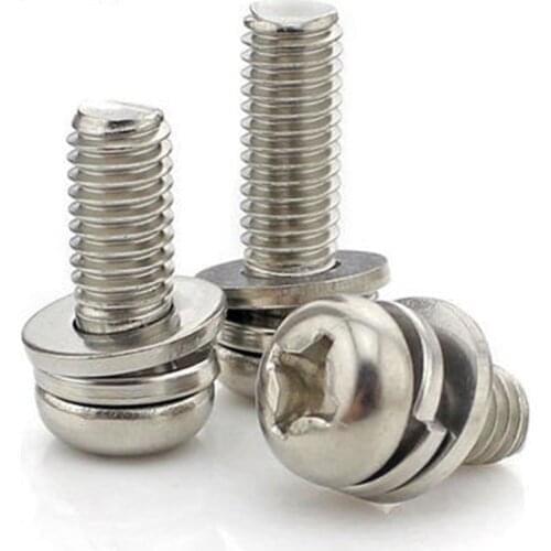 M3 Screw Set Cross Recessed Screws Kit Pan Head Vis Inoxydable Tornillos Parafusos Assemblies Stainless Steel Schroeven DIN6900