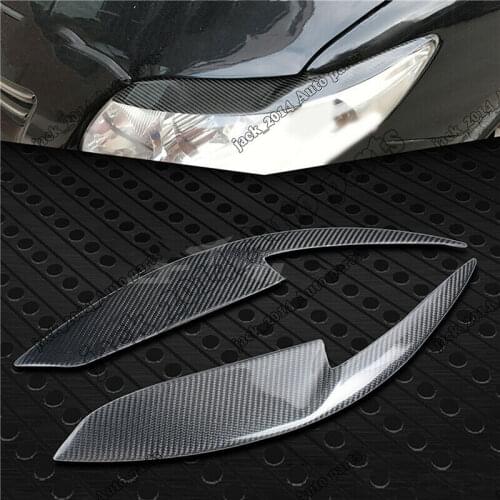 Real Carbon Fiber Headlight Eyebrows Eyelids for 2008 2009 2010 2011 2012 Toyota Corolla XPS