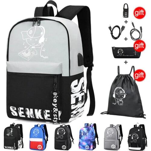 Oxford Kids School Backpack Boys Schoolbags School Bags for Boy Teenagers Children Book Bags Rucksack Fluorescent Printing