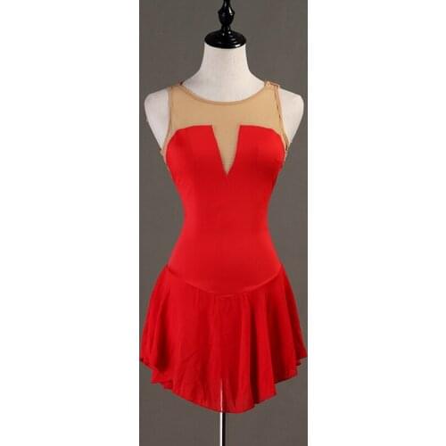 Ballroom Dance Competition Dress For Women Adult/Child Ice Skating Practice Gymnastics Performance Costumes Custom Made DQL3257