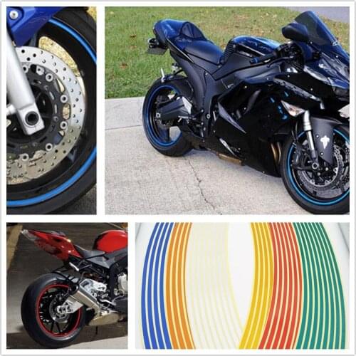 Strips Motorcycle Wheel Sticker Reflective Decals Rim Tape Bike Car Styling For Aprilia FALCO SL1000 MV Agusta F4 1000