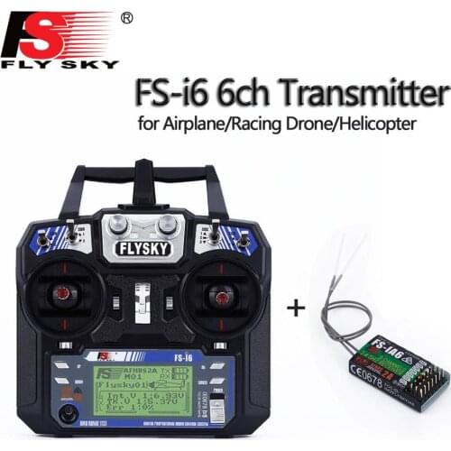 Original Flysky FS-i6 FS I6 2.4G 6ch RC Transmitter Controller FS-iA6 or FS-iA6B Receiver For RC Helicopter Plane Quadcopter