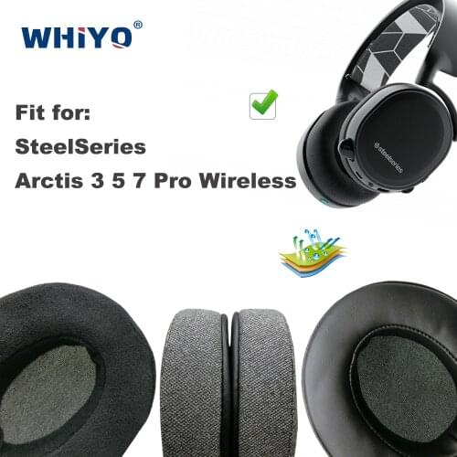 Replacement Ear Pads for SteelSeries Arctis 3, 5, 7, Pro Wireless Headset Parts Leather Cushion Velvet Earmuff Earphone