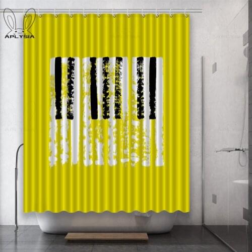 Piano Retro Realism Cartoon Simplicity Abstract Red and White Cool color system Polyester Fabric Shower Curtain for Bathroom