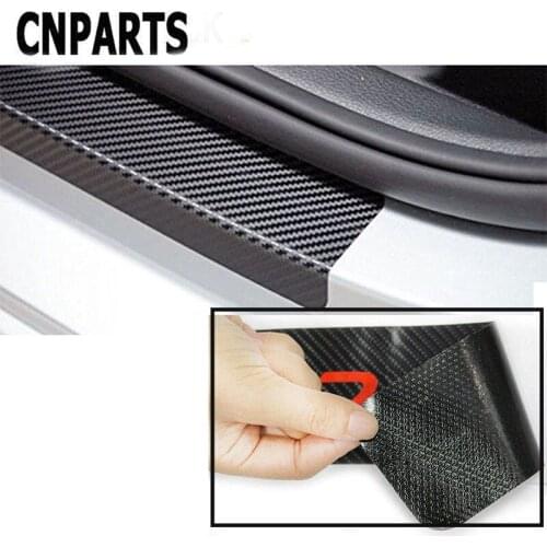 CNPARTS For Ford Focus 2 3 Fiesta Mondeo Ranger Kuga Seat Leon Ibiza Lexus Car Carbon Fiber Scratch Strip Protection Pad