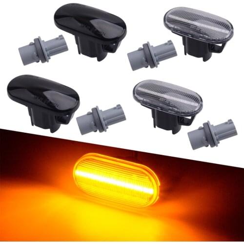 2Pcs Car Dynamic Flowing LED Signal Light Lamp Side Marker Fit for Honda Civic Del Sol S2000 Acura Integra