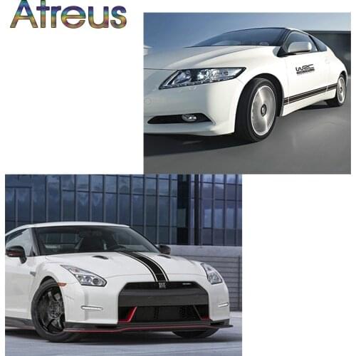 Car Stickers WRC Stripe Vinyl Racing Sports Decal for VW Golf Kia Rio 3 4 Chevrolet Cruze Auto Accessories Hood Covers