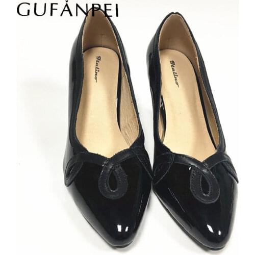 Кожаные туфли-лодочки GUFANPEI China At AliExpress