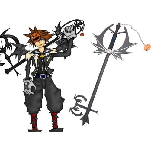Kingdom Hearts Sora Pumpkin head Keyblade Cosplay for Halloween Christmas Party Masquerade Anime Shows Weapon prop