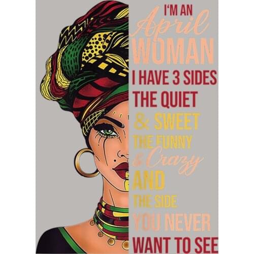 Cool Woman Patch For Clothes Fashion Appliqued Vinyl Tops Heat Transfer Diy Applique On Clothes Easy Print By Household Irons