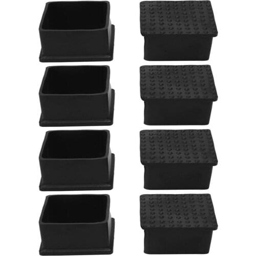 PVC Table Leg Cap End Tip Feet Cover Furniture Glide Floor Protector Reduce Noise Prevent Scratch 8pcs