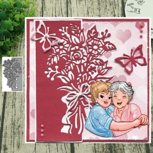 Metal Cutting dies Bouquet lace Die Cut Scrapbooking Paper Craft Handmade Card Punch Art Cutter Decorative Stencil