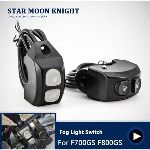 Motorcycle handle LED fog light spotlight windshield lift switch button control relay For BMW F700GS F800GS ADV Adventure f 700