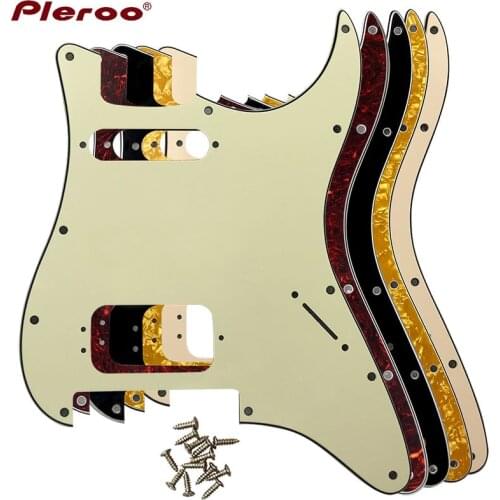 Custom Guitar Pickguard -For US 11 Screw Holes Stratocaster With Floyd Rose Tremolo Bridge deluxe Humbucker HS no control knob