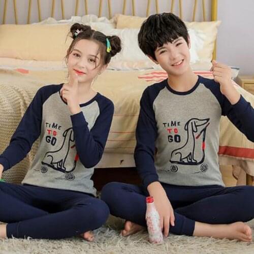New Kids Sleepwer Baby Girl Cotton Sets Boys Homewear Pajamas Children Pyjamas Nightwear Teenage Clothes For 9 10 12 14 16Years