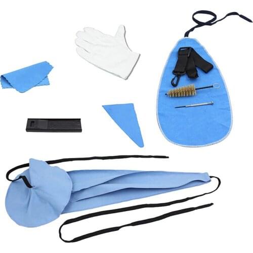Saxophone Cleaning Care kits Cleaning Cloth Flute Brush Screwdriver Glove for Clarinet Flute Wind & Woodwind instrument Parts