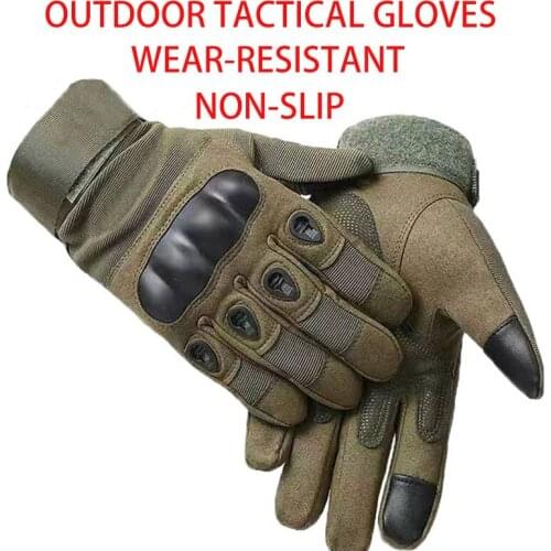 Glove Motorcyclist Tactics Leather Military Outdoor Self-Defense Biker Wristband Touch Screen Mens Motocross Bicycle Glove