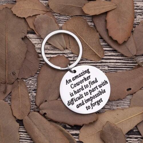 Gifts for Coworkers Men Women Keychain Appreciation Gifts Boss Colleagues Retirement Leaving Gifts Thank You Gifts for Him Her