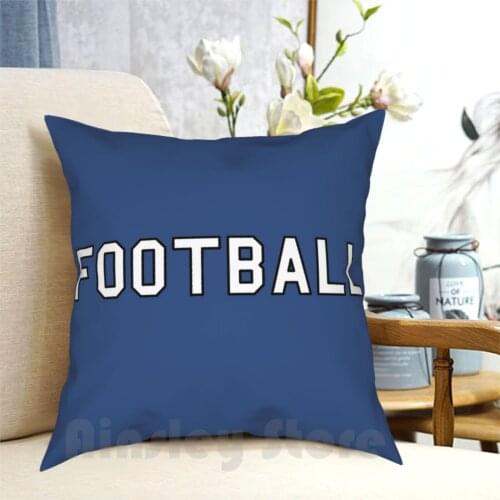 Football Pillow Case Printed Home Soft DIY Pillow cover Football Sports Field Pigskin Tackle Goalposts Uprights Helmet