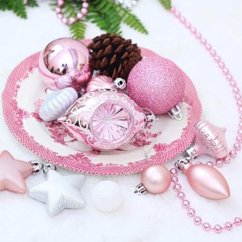 Holiday party ball hanging set gift bag shop new year romantic decorations gift pendant 90