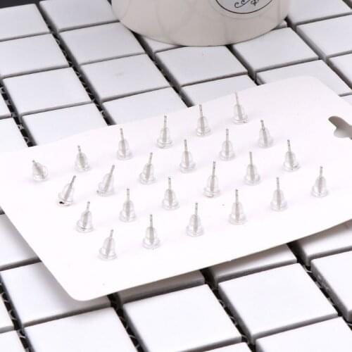 634D 12 Pairs Rainbow Cubic Zircon Stud Earrings Set Birthstone Crystal Kids Jewelry