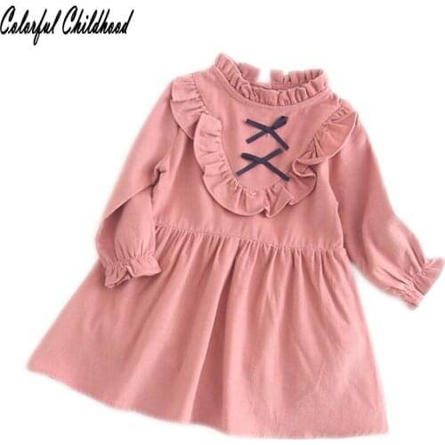 Spring baby girls bowknot romper dress ruffles sweet princess style cherry jumpsuit X-mas&party outwear Infant onesies 0-24M