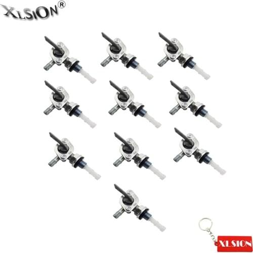 XLSION Aftermarket 10Pcs Gas Fuel Cock Tank Tap Petcock Valve Switch For 50cc 110cc 125cc 160cc Pit Dirt Bikes Motocross