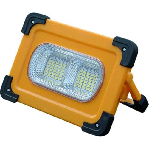 High brightness SMD 60W 80W outdoor lighting waterproof USB charge solar portable light led battery work light