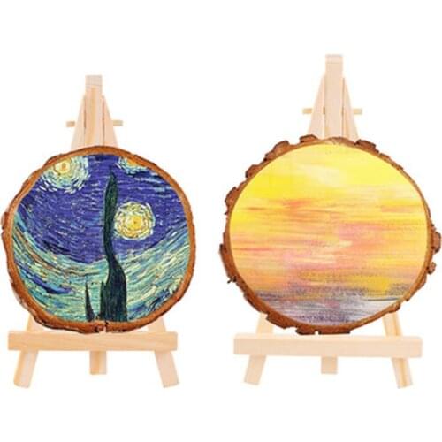 1Pc Mini Wood Artist Tripod Painting Easel For Photo Painting Postcard Display Holder Frame Cute Desk Decor Drawing Toy