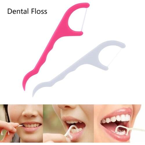 25pcs/1 pack 2 in 1 Dental Floss Pick Tooth Care Thread Peeling Stick Oral Gum Hygiene ToothPicks Teeth Cleaner Clean Tools