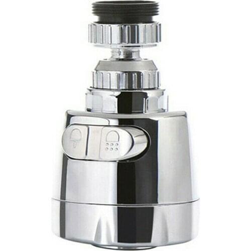 360 Degree Faucet Extension Water Saver Aerator Swivel Shower Mixer Nozzle Faucet Attachment Aerator Sliver