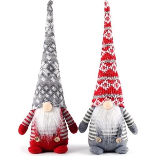 8 Pcs Christmas Elf Decoration Holiday Gnome Handmade Swedish Figurines Tomte Ornaments Thanks Giving Day Gifts Wholesale X2