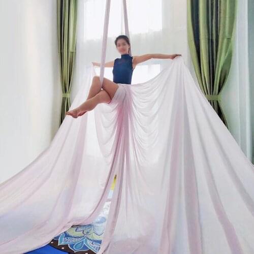 9Yards Yoga Fitness Accessories Aerial Silk Yoga Swing For Home Outdoor Yoga Hammock Set Aerial Yoga Hammock Acrobatic Dance