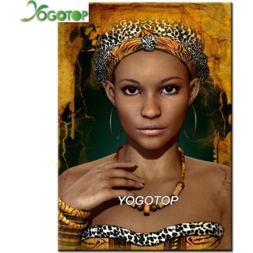 African woman full square round drill mosaic 5d diy diamond painting sale girl rhinestone embroidery decor accessories YY2537