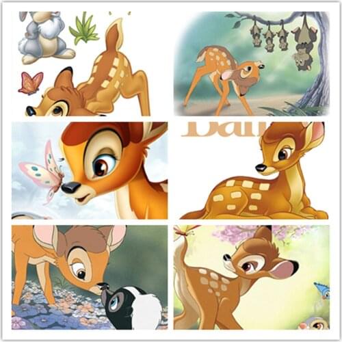 Diamond Painting Disney Fawn Bambi Full Diamond Handmade Custom Diamond Embroidery Painting Cube Decoration Rhinestone Gift