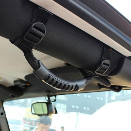 Car Handle Bar Frame Modified Grab Grip Roof Door Pull Rope Anti-slip For Jeep Wrangler 1987-2019 YJ TJ LJ JK JL