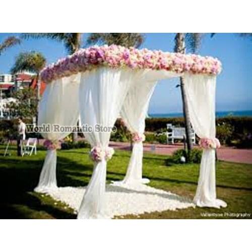White arch pavilion curtains wedding decoration size of 10ft x 10ft x 10ft